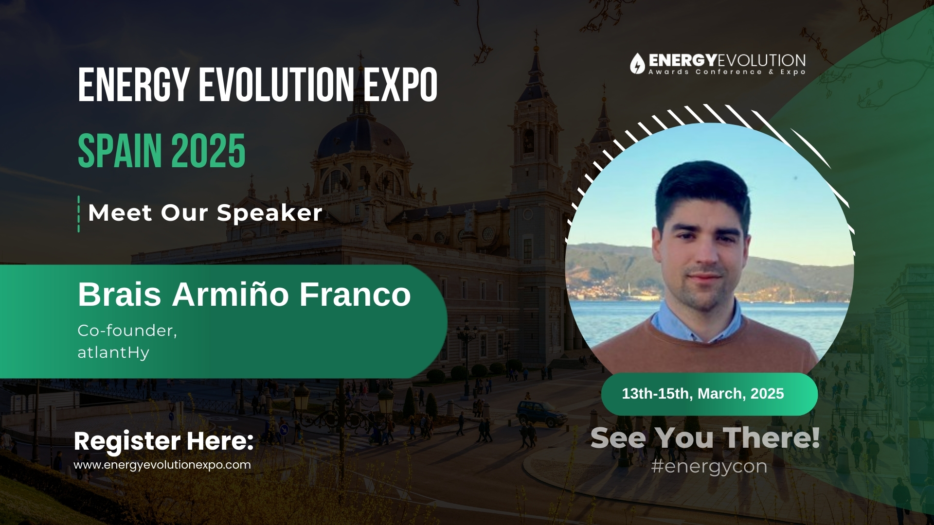 Energy Evaluation Expo 2025: Welcoming Brais Armiño Franco, Co-founder of atlantHy, as a Speaker