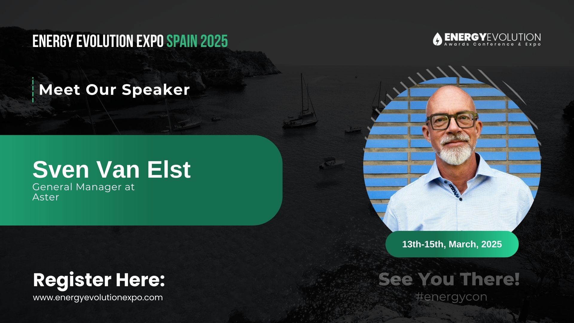 Energy Evolution Expo 2025Welcomes Sven Van Elst, General Manager of ASTER, as a Speaker