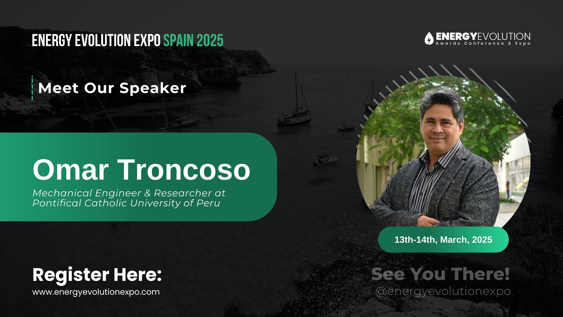 Energy Evaluation Expo 2025 Welcomes Dr. Omar Troncoso as a Keynote Speaker